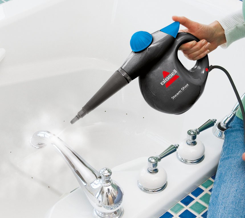 EAN 11120220841 - Bissell Steam Shot Limpiador a vapor portátil 0,36 L 1050 W Azul, Titanio imagen 5