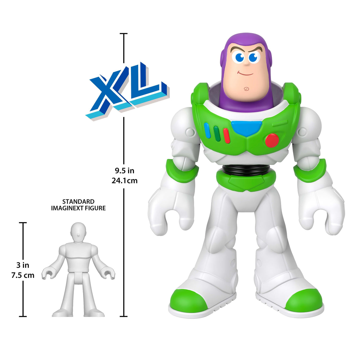 Figura Xl Buzz Lightyear Toy Story Disney Pixar Imaginext 22cm