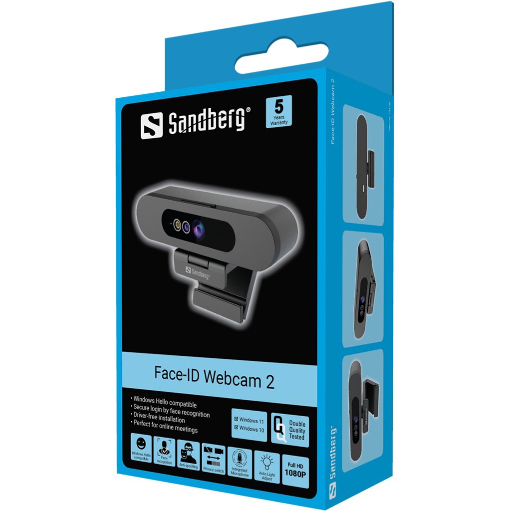 EAN 5705730134401 - Sandberg 134-40 cámara web 2 MP 1920 x 1080 Pixeles USB-C Negro imagen 10