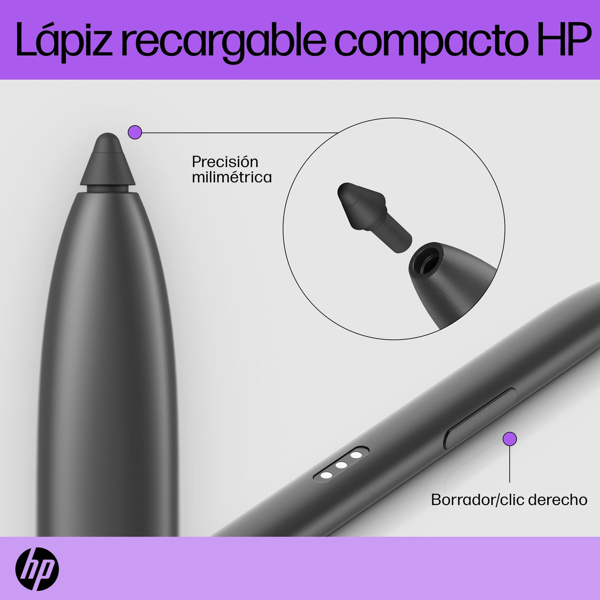 EAN 0196337930711 - HP Slim Rechargeable Pen lápiz digital 13,9 g Negro imagen 10