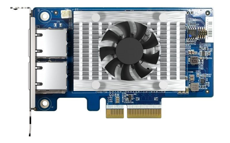 Qnap Qxg-10g2t-X710 Tarjeta De Expansion De Red De 10 Gbe, Intel X710 De Dos Puertos, 4xpcie Para Nas Con Pcie