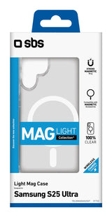 Sbs Light Mag Funda Mit Magsafe Para Galaxy S25 Ultra Transparentee