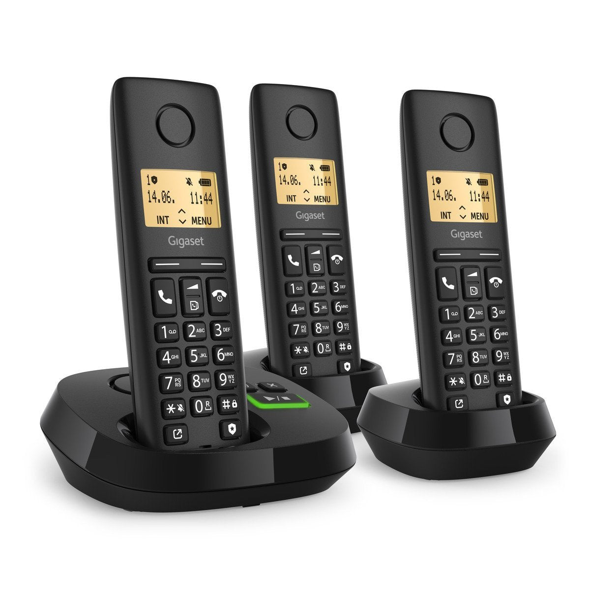 EAN 4250366871530 - Gigaset PURE 100 AM Trio Teléfono DECT/analógico Identificador de llamadas Negro imagen 1