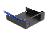 Delock 18006 Marco De Instalación Metálico De 5.25? Para Rack Móvil Slim Bay Con Concentrador Usb 5 Gbps