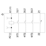 Siemens 3rt20162bb42 Schtz Ac-3 4kw 400v 1 24vdc 3p S00