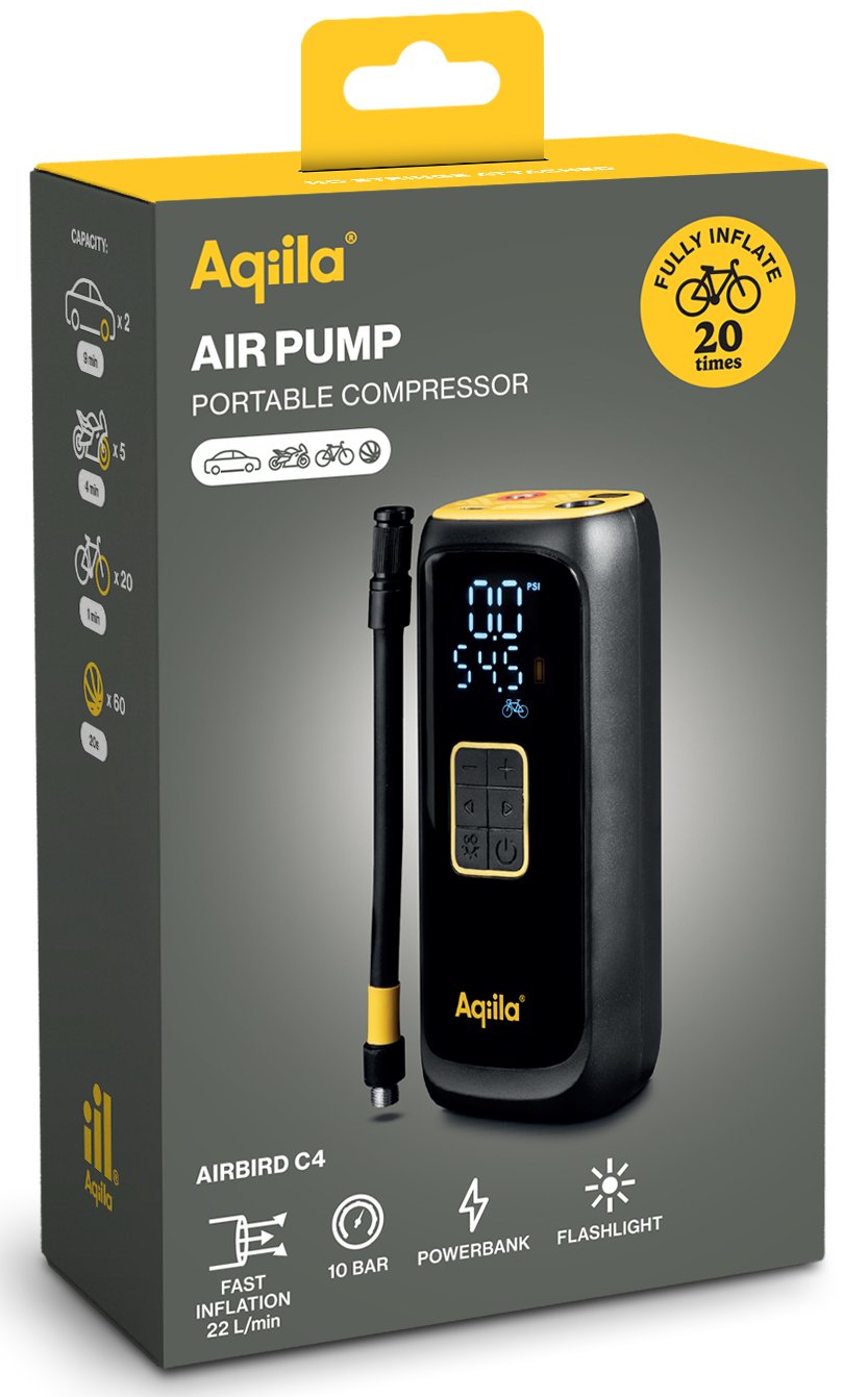 EAN 8716778932475 - Aqiila Airbird C4 bomba de aire eléctrica 10,3 bar 22 l/min imagen 2