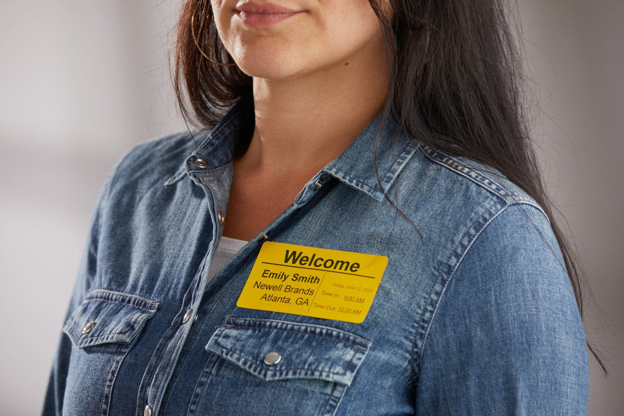 Dymo Etiquetas De Transferencia Termica Label Writer, Amarillo De 54x101mm (A X L). Etiquetas Grandes De Identificación/Envío. Rollo De 220 Ud