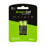Pilas Recargables Greencell Aa 2000 Mah (2 Pcs)