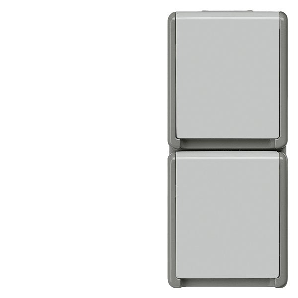 Siemens 5ub4723 Delta Schuko-Steckdose Flche Ip44 Ap Dgr Hgr 2-Fach Senkrecht