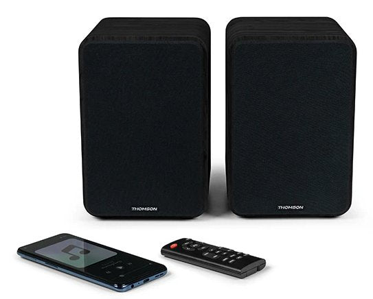 Thomson Ws600duo Altavoces De Estanteria - Potencia Musical 100w -  Color Negro