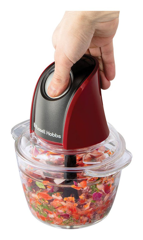 EAN 5038061162844 - Russell Hobbs 27130-56 picadora eléctrica de alimentos 0,5 L 200 W Negro, Rojo, Transparente imagen 6