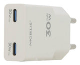 EAN 3700992536903 - Mobilis 020026 cargador de dispositivo móvil Universal Blanco Corriente alterna Carga rápida Interior imagen 1