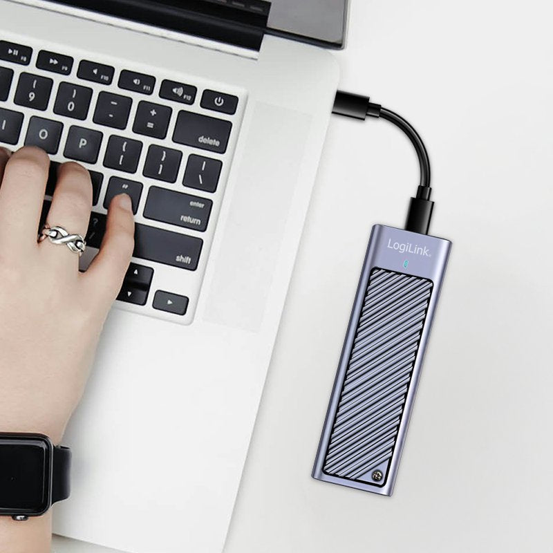 Usb 3.2 Gen2x2 (20gbps) Ssd Enclosure Usb-C To Pcie Nvme Sata