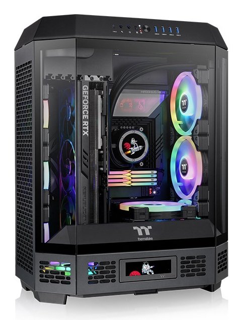 Caja Pc Thermaltake The Tower 600 Vidrio Templado X 3 Ca-1z1-00m1wn-00