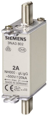 Siemens 3na3820 Nh000 50a 500vac 250dc Gl Gg Sicherung Spannungsfhrend