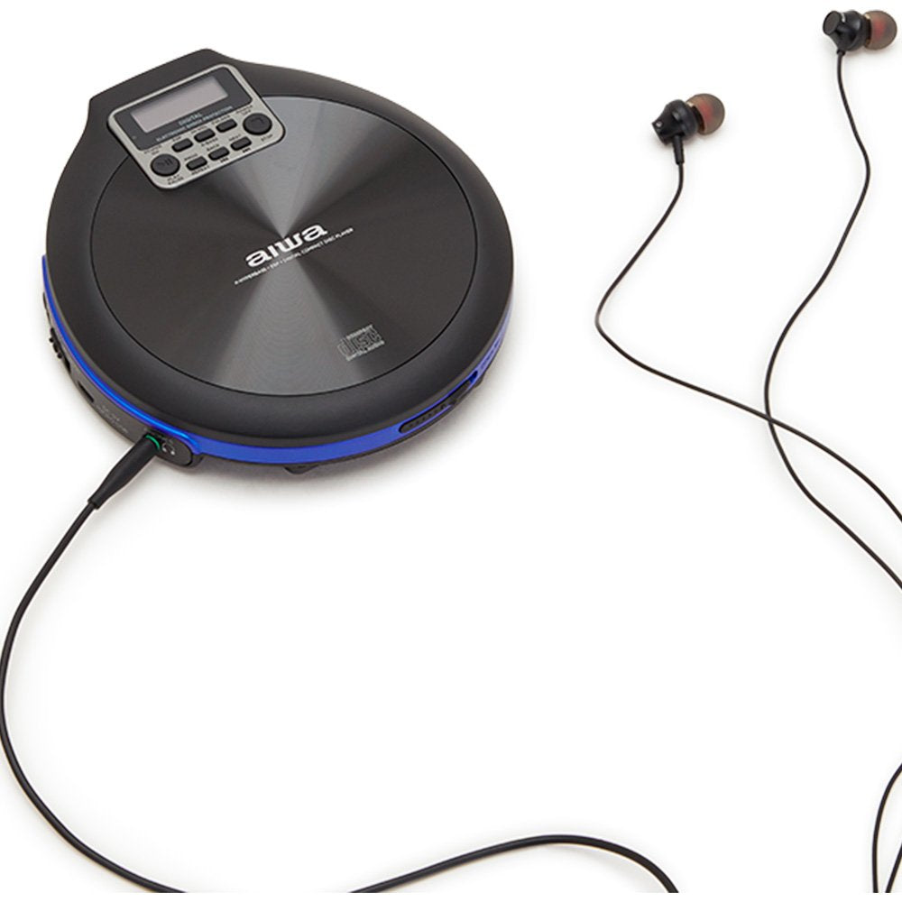 Reproductor De Cd Cdr Mp3 Aiwa Walk Pcd-810bl Azul
