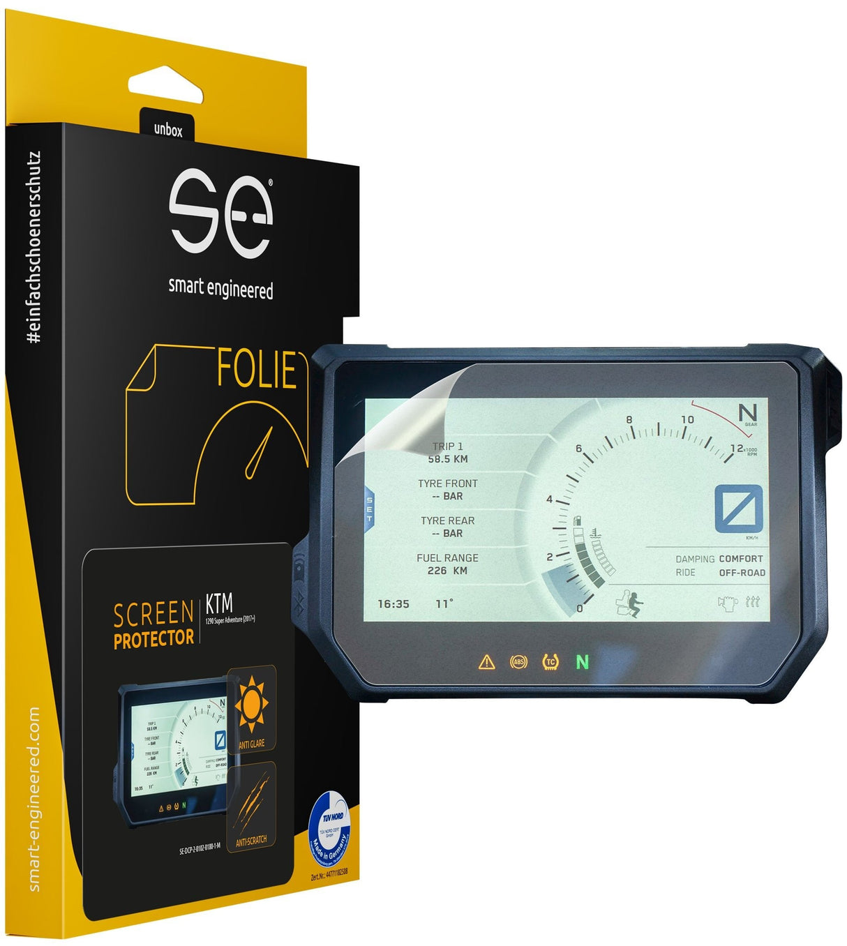 Smart Engineered Se-Dcp-2-0102-0180-1-M Protector De Pantalla Ktm 1290 Super Adventure (2017+)