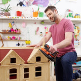 Lijadora Triangular Inalámbrica Black+Decker Mouse Bdcds18n, 18 Voltios, Lijadora Delta Naranja/Negra, Sin Batería Ni Cargador Bdcds18n-Xj