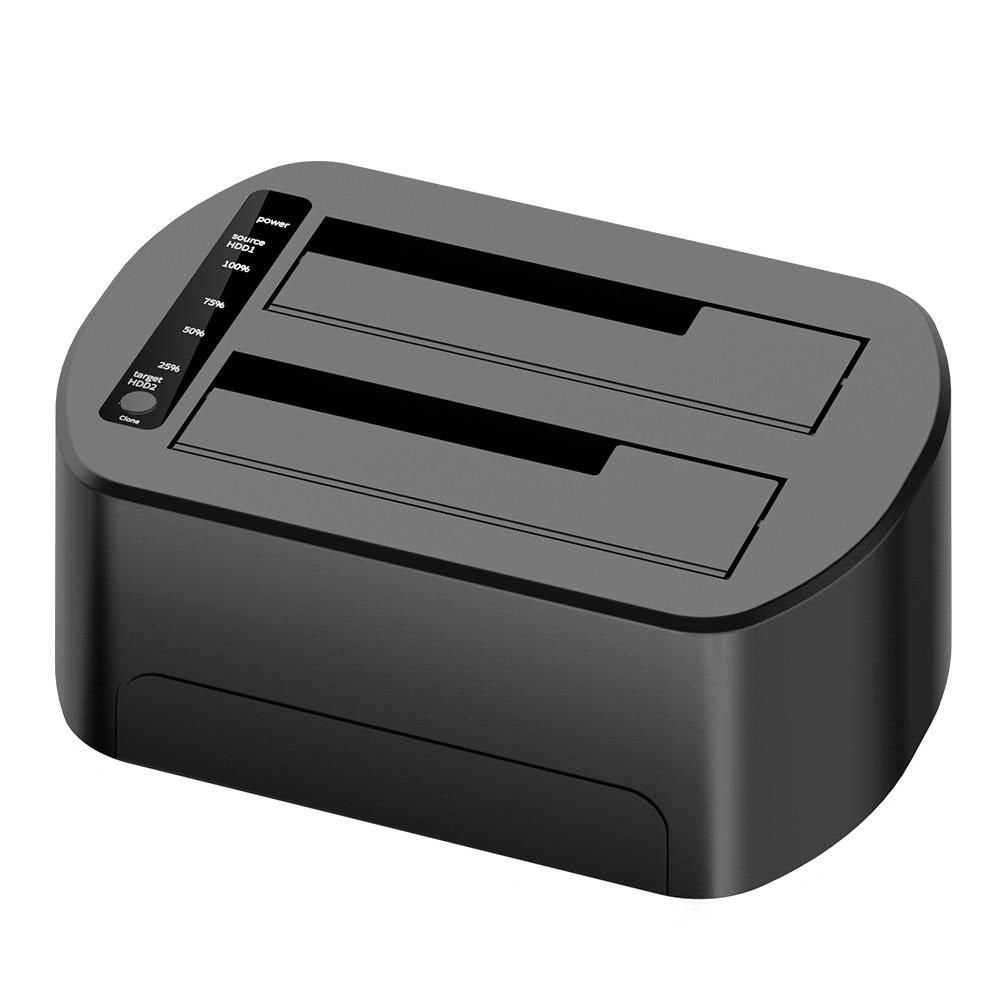 Usb3.0 Dual Bay Hdd Clone - Docking Station With Rgb - Gaming Design - Warranty: 24m