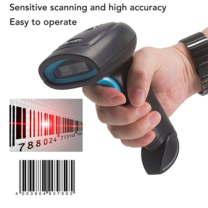 EAN 7427255345770 - AVPos AVP-WI93-2D lector de código de barras Lector de códigos de barras portátil 1D/2D CMOS Negro imagen 7