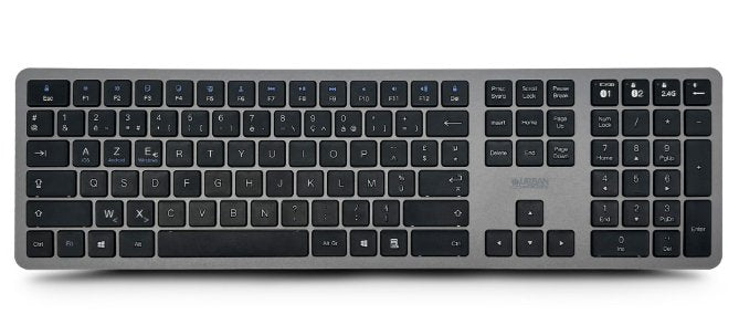 Urban Factory Free Pro Wireless Combo Pack Keyboard And Mouse 2.4ghz + Bluetooth 5.0 - Rechargeable