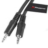 Cable Phoenix Audio Jack 3.5 Macho Macho 3 Metros Negro