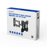 Ewent Soporte Tv De Pared Multi-Direccional Extensible Easy Pan-Tilt 13" Hasta 42" Soporte Multidireccional Para Montaje De Televisor En Pared, Steel, Plastic,Metal, Tilt, Swivel, 13"- 106.68 Cm (42")