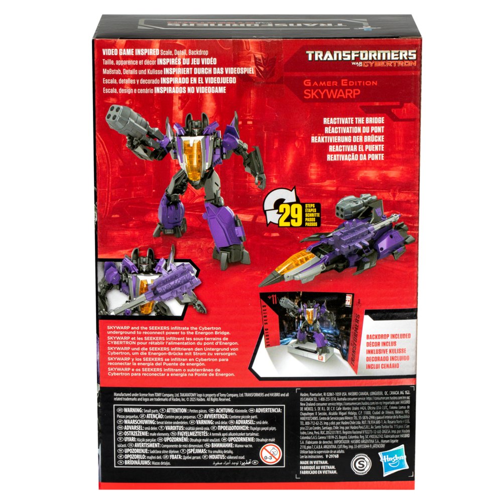 Figura Hasbro Transformers Cybertron Skywarp Studio Series Gamer Edition