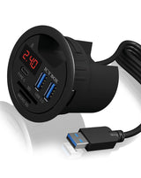 Icy Box Usb3.0 Hub Table Hub Ib-Hub1404, Con 2x Lectores De Tarjetas,
