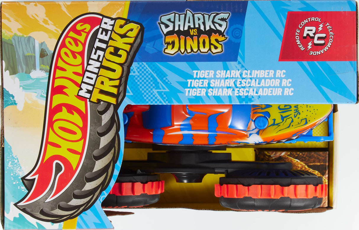 Hot Wheels Monster Trucks Tiger Shark Climber 1:15, Rc Jfr39