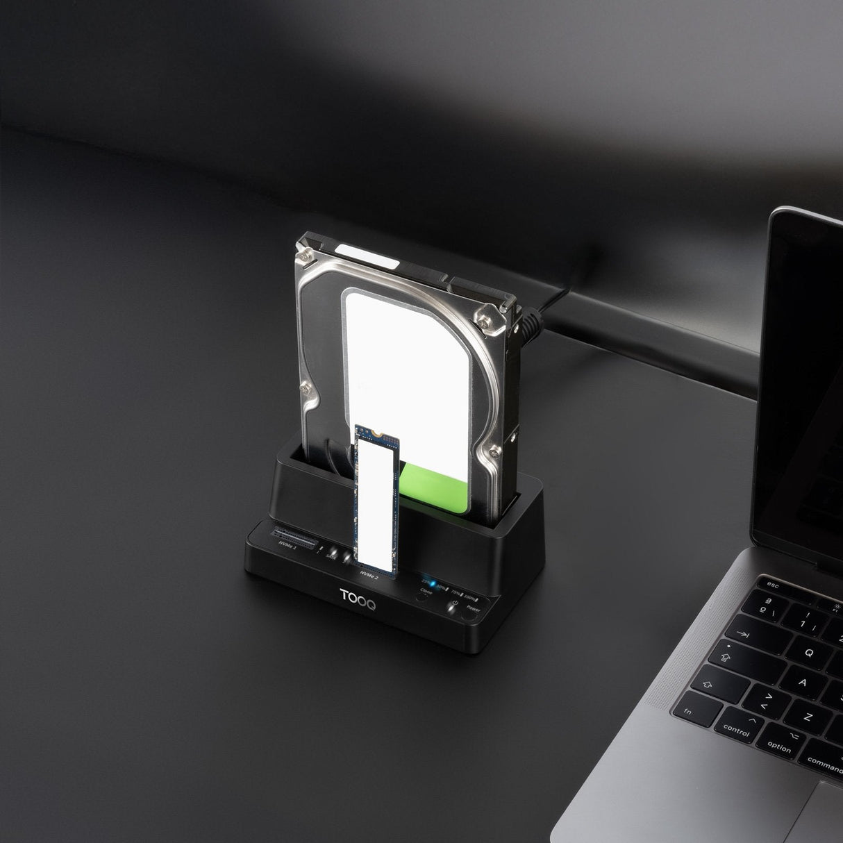 Docking Station Para Ssd M2 Sata Nvme Tooq Tqds-502b
