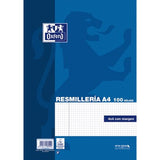 Oxford Recambio 100 Hojas Sueltas 90gr A4 Rayado 4x4