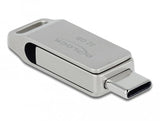 Delock 54074 Unidad Flash Usb 32 Gb Usb Type-A / Usb Type-C 3.2 Gen 1 (3.1 Gen 1) Plata