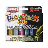 Playcolor Témperas Sólidas Metallic One Barra 10gr Estuche De 6 C/Surtidos Metálicos