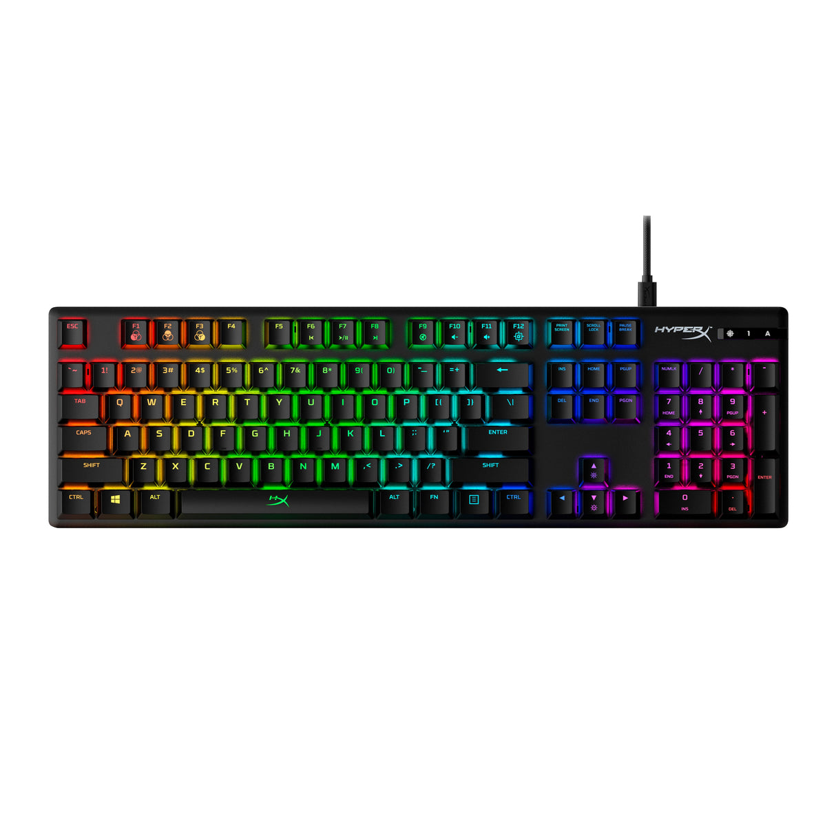 EAN 0196188049129 - HyperX Alloy Origins - Mechanical Gaming Keyboard - HX Aqua (US Layout) (HX-KB6AQX-US) teclado Juego USB  imagen 1