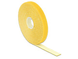 Delock 18735 Cinta Velcro En Rollo La 5 M X An 13 Mm Amarillo