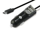 Cargador Coche Conceptronic Carden05b Con Cable Usb-C + 2 Puertos Tipo A 5v/3.1a 15.5w