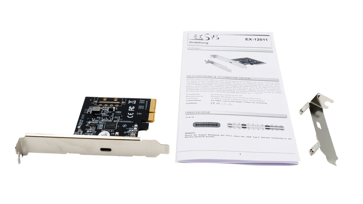 Exsys Ex-12011 Tarjeta Pcie3.0 Interno Usb 3.2 Gen 2 [3.1 Gen 2]