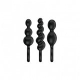 Satisfyer - Anal Plugs Set 3 Pcs Negro