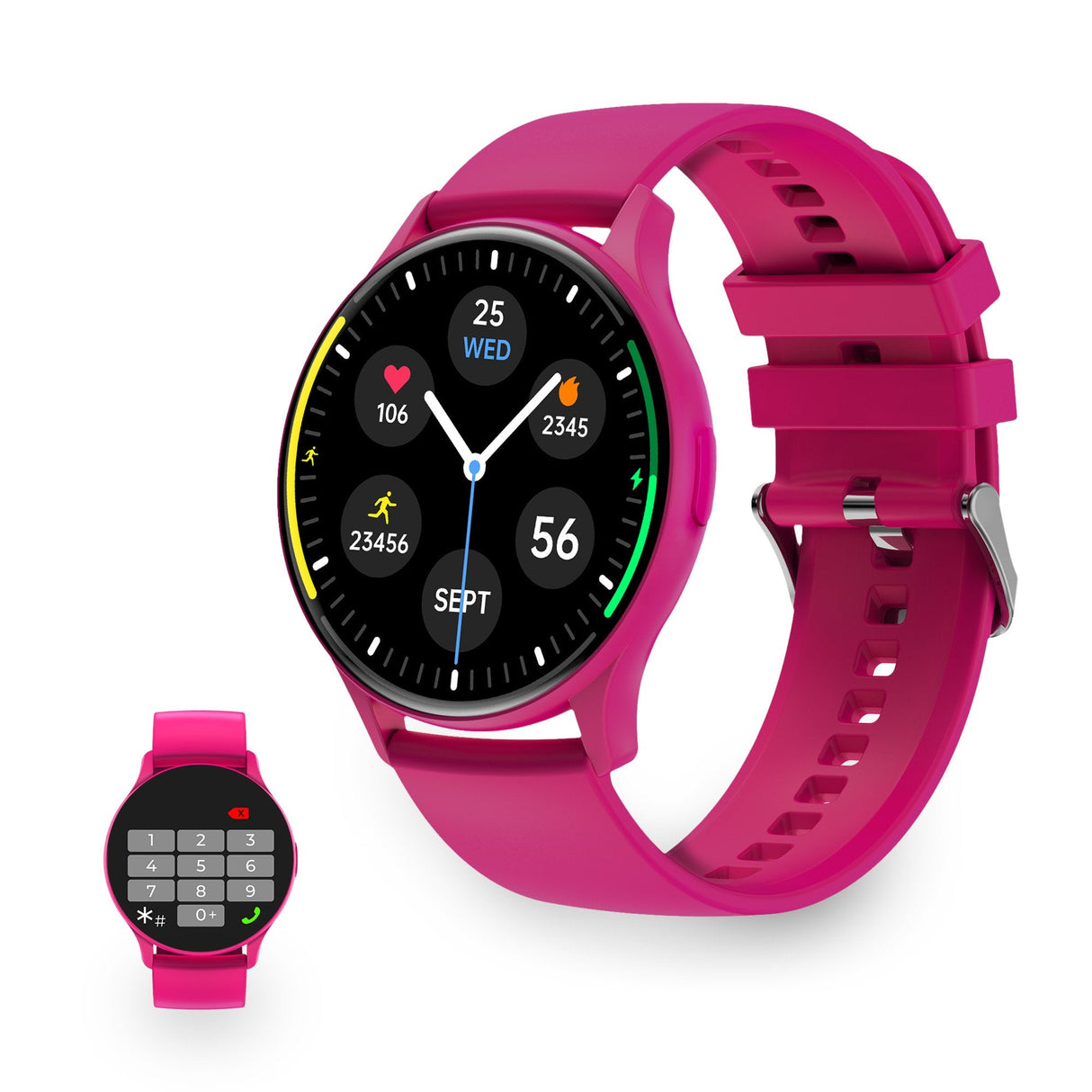 Ksix Core Smartwatch - Pantalla Amoled 1,43? - Autonomia 5 Dias - Modos Deporte Y Salud, Llamadas, Asistentes De Voz -