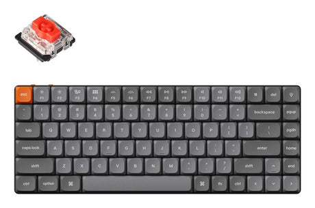 EAN 4895248862680 - Keychron K3 Max teclado Hogar / Oficina USB + RF Wireless + Bluetooth Inglés Gris imagen 1