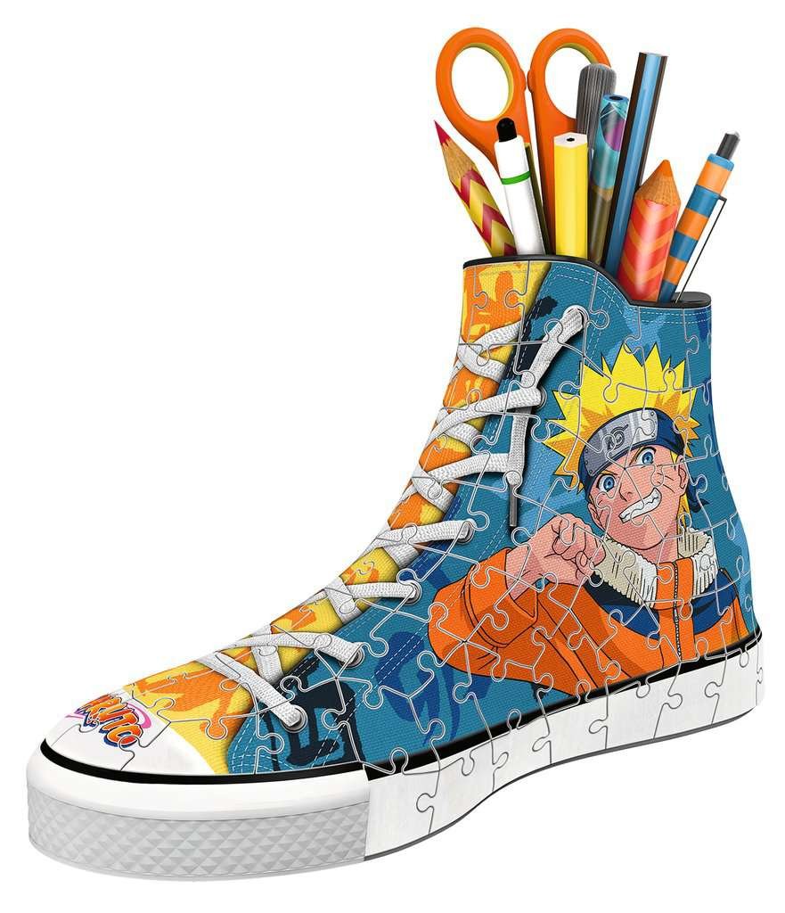 Portalapices 3d Zapatilla Naruto Shippuden 112pzs