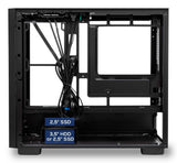 Caja Microatx Unyka Revelat Mesh Edge Gpu 450mm 1x3.5 1x2.5 Color Negro
