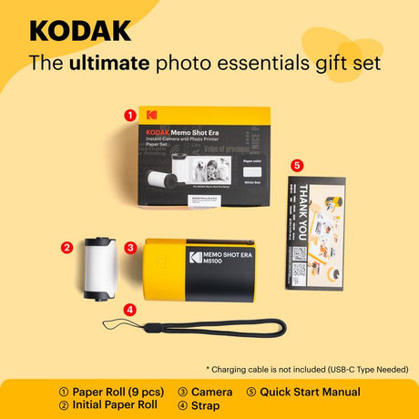 EAN 0192143004028 - Kodak MemoShot Era MS100 68,58 x 45,72 mm Negro, Amarillo imagen 8