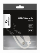 EAN 8716309099356 - Gembird CCP-USB3-AMCM-W-0.5M cable USB 0,5 m USB A USB C Blanco imagen 3