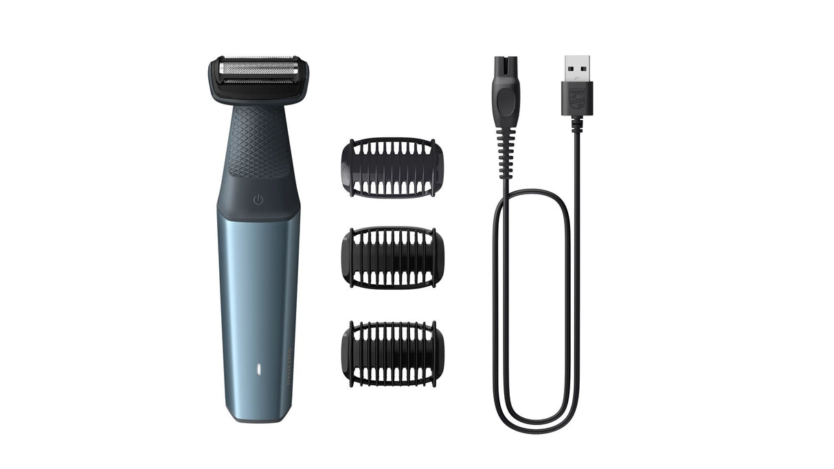 EAN 8720689020534 - Philips BG3027/05 afeitadora corporal Negro, Azul imagen 1