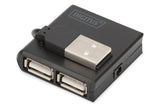 Digitus Hub 4 Puertos Usb 2.0 Negro  Da-70217