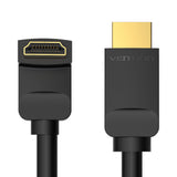 Cable Hdmi 2.0 4k Acodado Vention Aaqbh Hdmi Macho Hdmi Macho 2m Negro