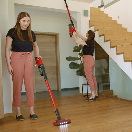 EAN 4006825659061 - Einhell TE-SV 18 Li-Solo Aspiradora escoba 2 en 1 Batería Secar Sin bolsa Negro, Rojo imagen 25