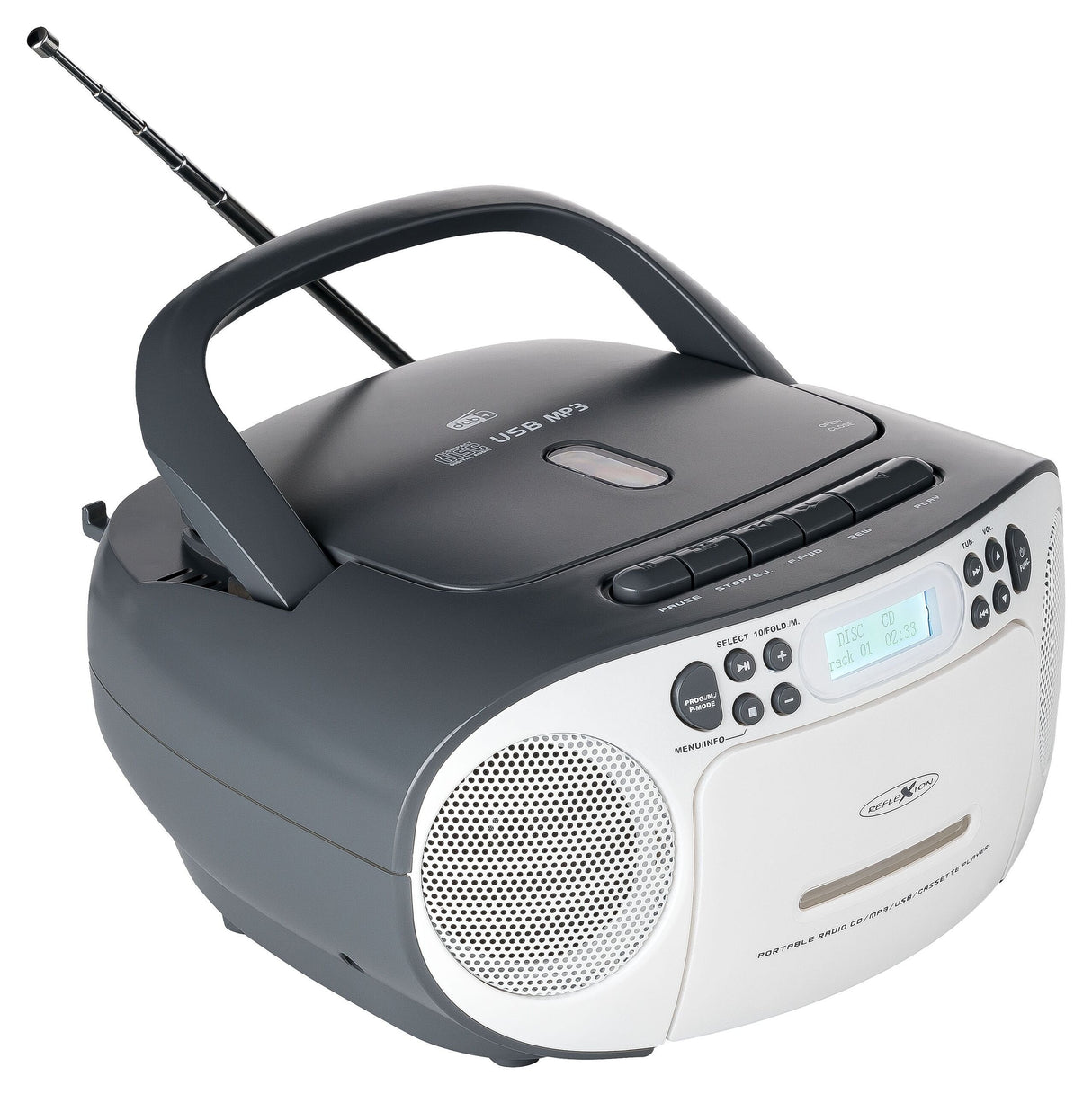 Reflexion Rcr2260dab Boombox Weiá/Grau